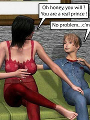 Incest 3d brother teaches his chubby aunt some family incest traditions