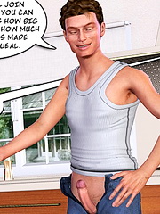 Perverted old guy stretches his teenage daughter`s chocolate flower open