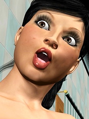 Chubby mother washing her son`s back & deepthroating his cock